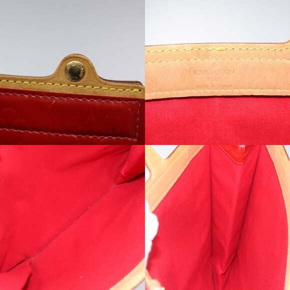 LOUIS VUITTON Monogram Vernis Stanton Tote Bag Red M91078 - Picture 11 of 12